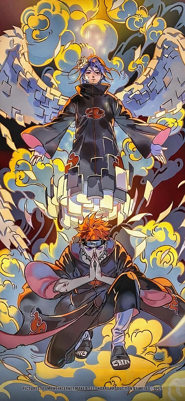 佩恩&小南#火影忍者# #动漫