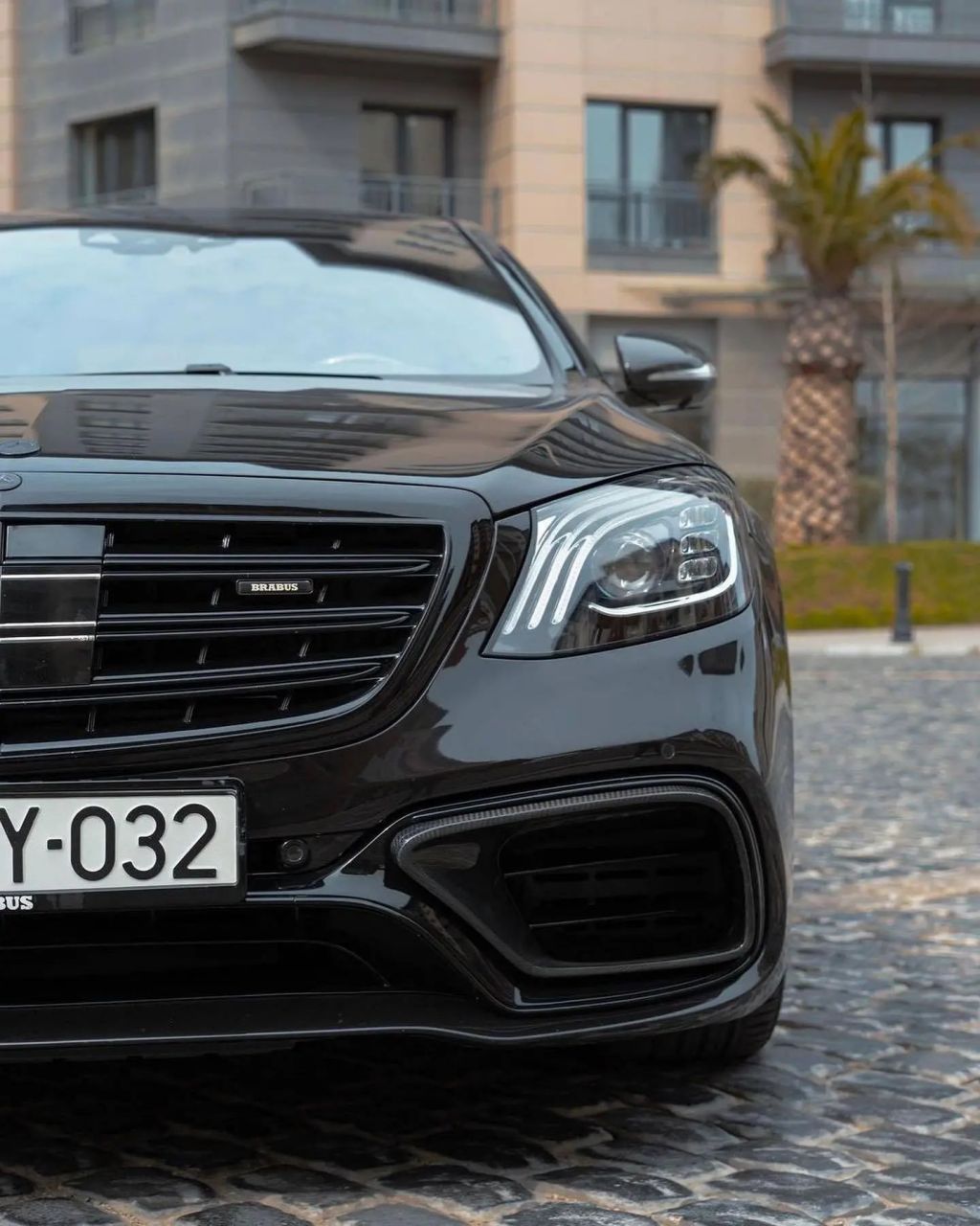 《黑武士amg巴博斯套件》 奔驰s级amg车型改装巴博斯轮毂 以及带碳