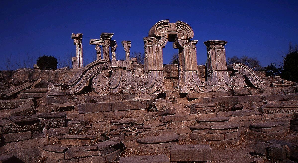 文案圆明园古代与现代对比变化真的很大
