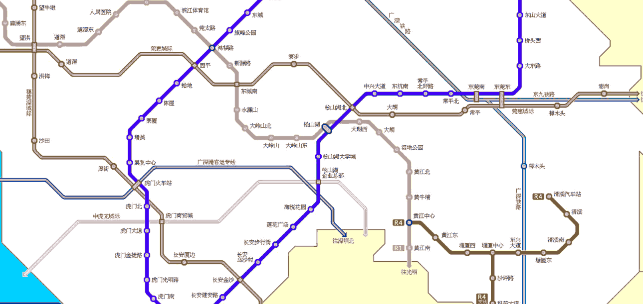 "广东四小虎"之首,东莞轨道交通规划6条线路,总长307公里