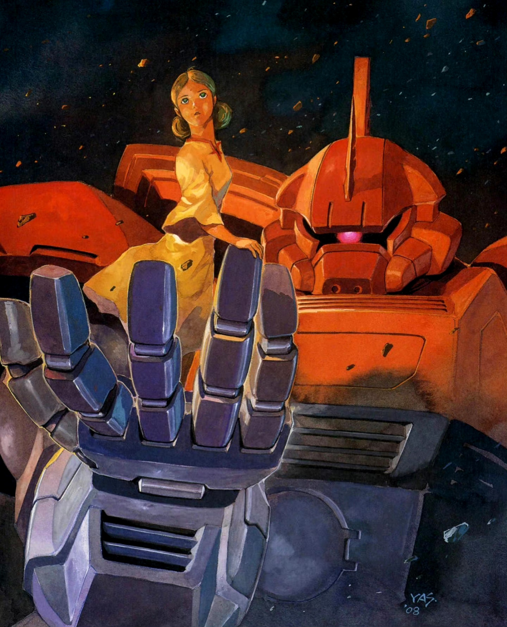 安彦良和《机动战士高达0079》插画欣赏.#动漫# #插画# #高达
