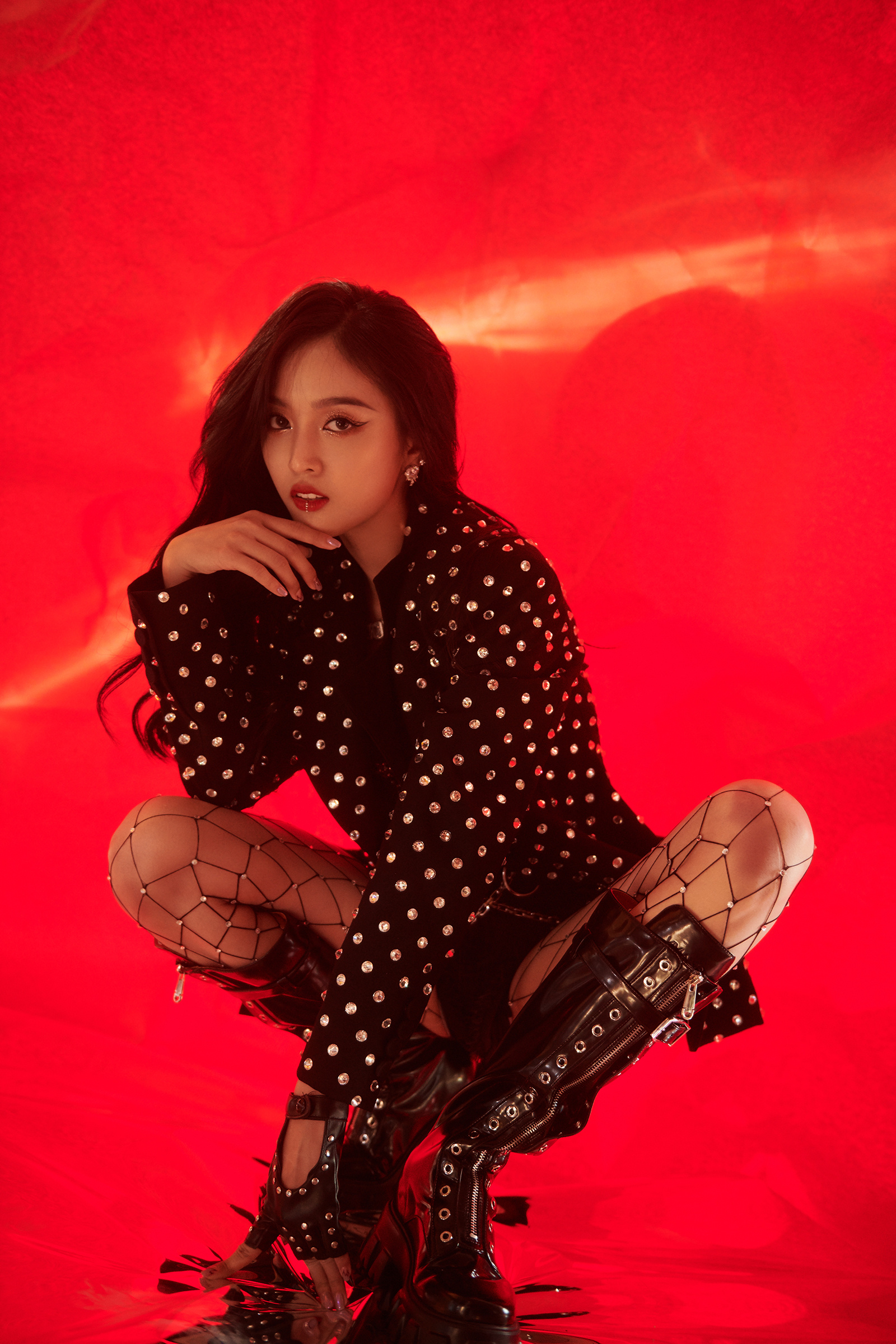 吴宣仪渔网袜造型 最美的舞台 最美的你