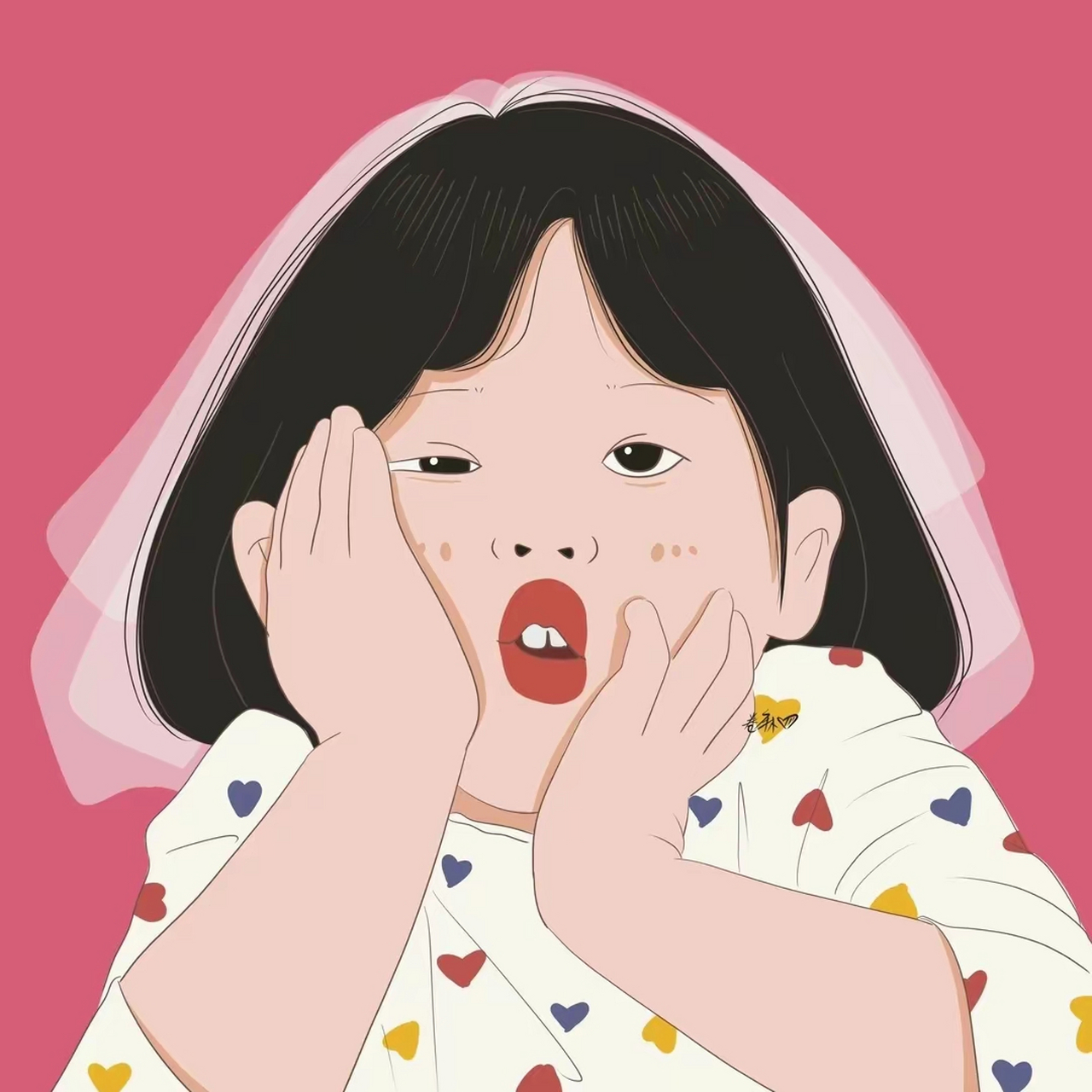 大胖娃娃头像分享,脸大怎么啦,我又不减肥