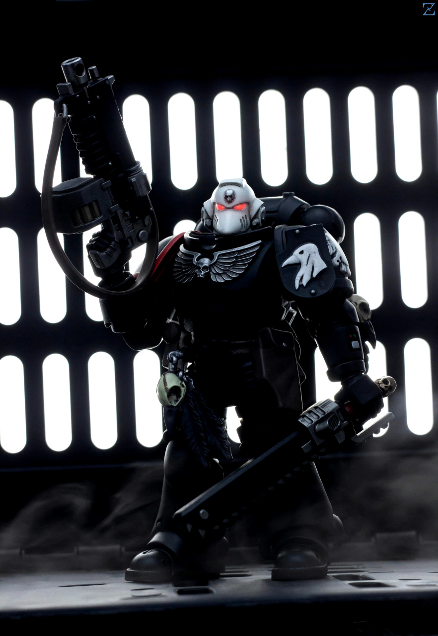 模型欣赏:博主"渣基 zacky-j "拍摄的一组暗源战锤系列暗鸦守卫.