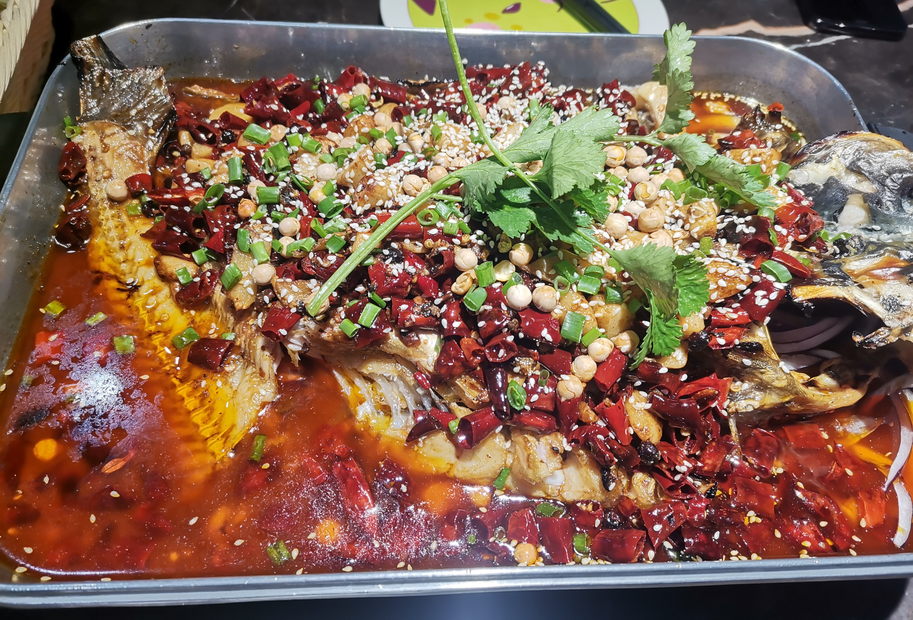 花千代一品香辣梭边鱼,作为郑州烤鱼界的天花板