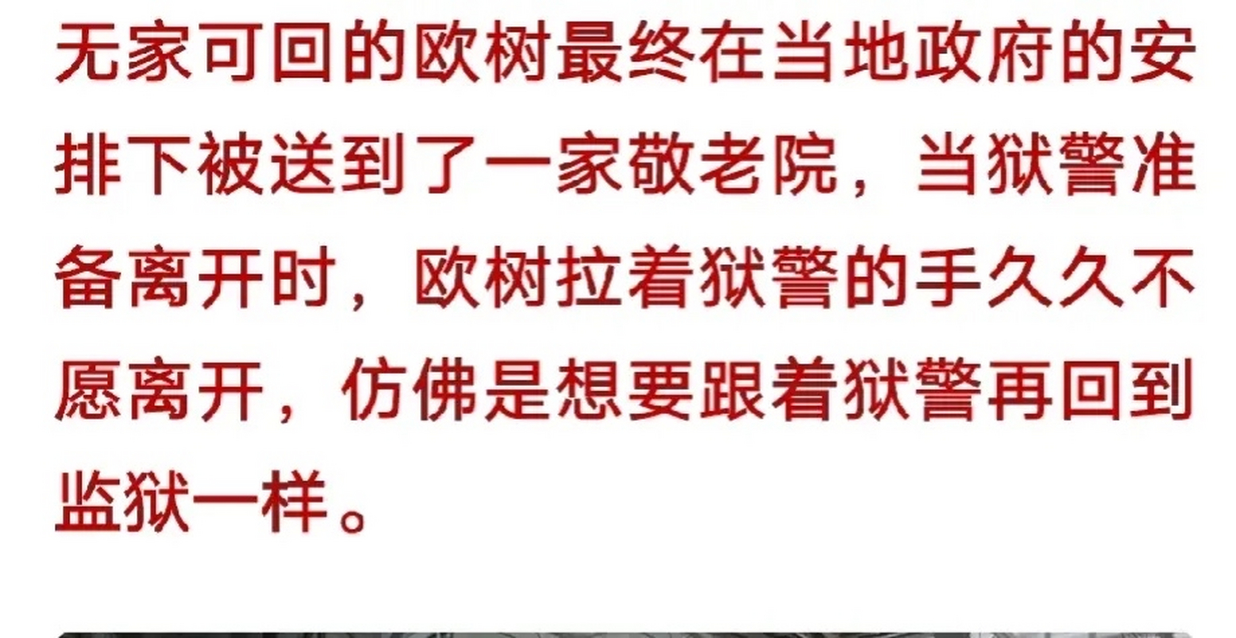 欧树 中国服刑时间最长的犯人,他生于1933年,死于2010年.