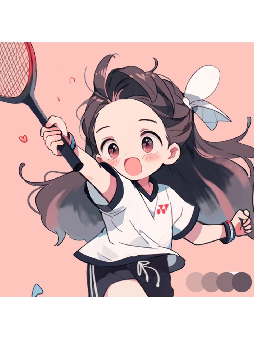 要不我去设计羽毛球服吧……好想穿同款.