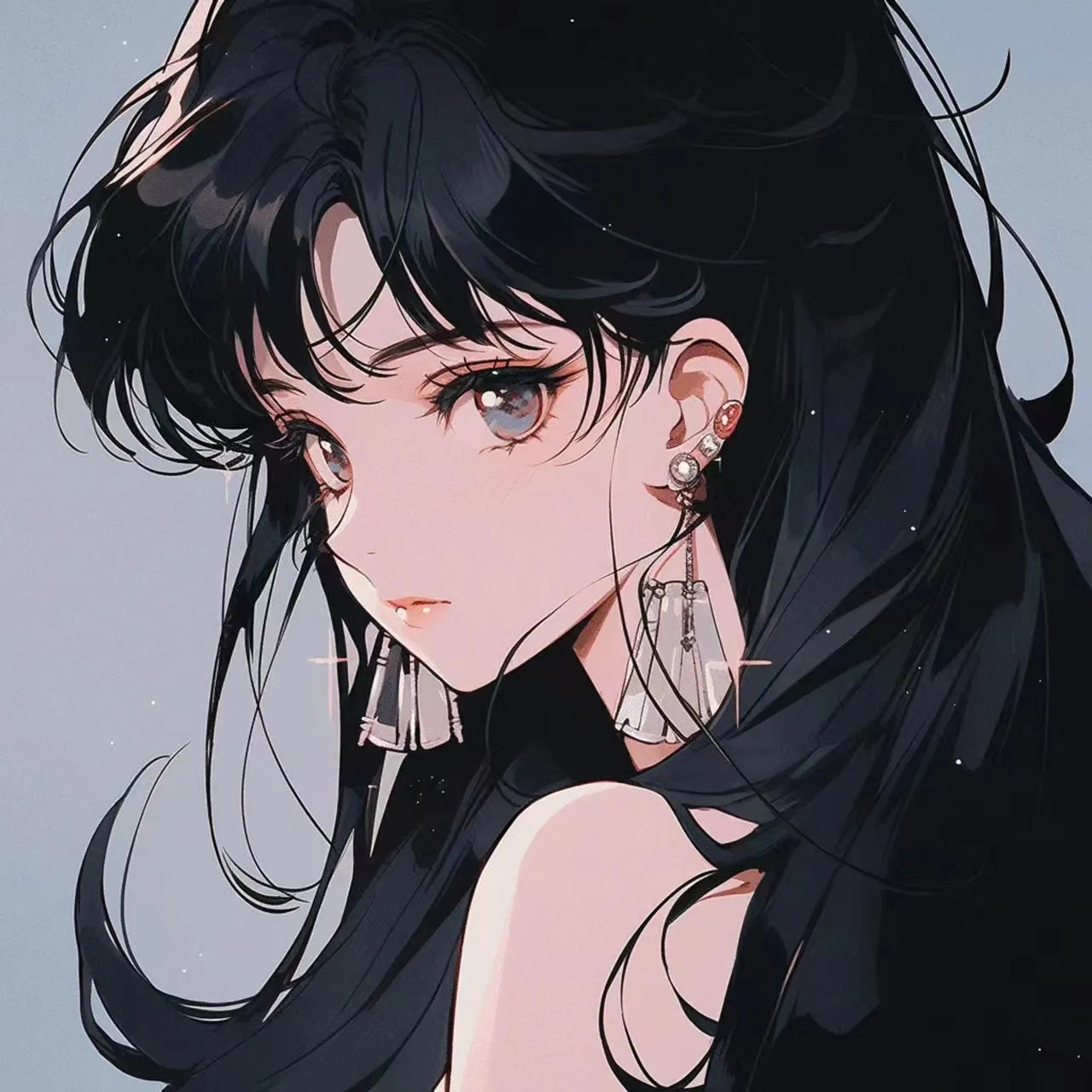 黑色系头像 丨动漫御姐女头 酷拽惹人爱#头像# #动漫头像和壁纸