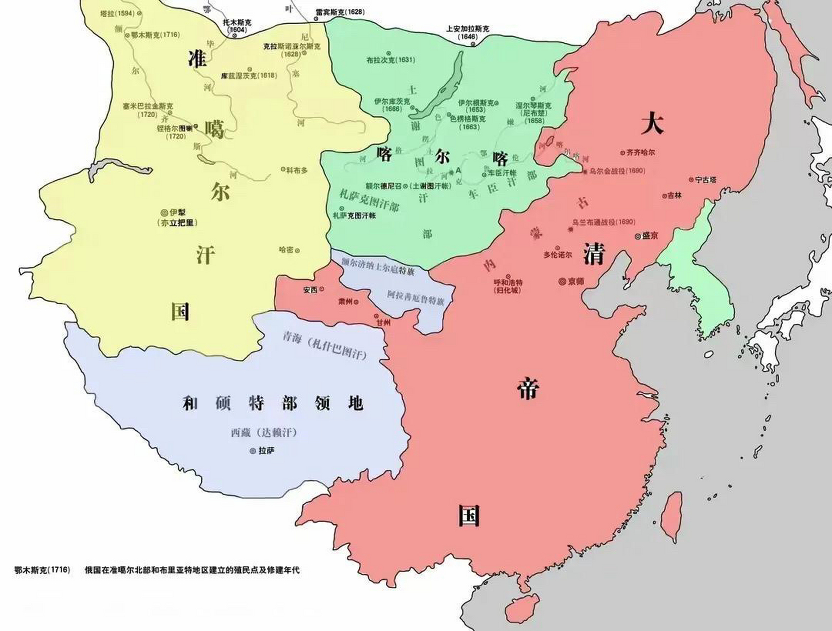 清朝人口分布图图片