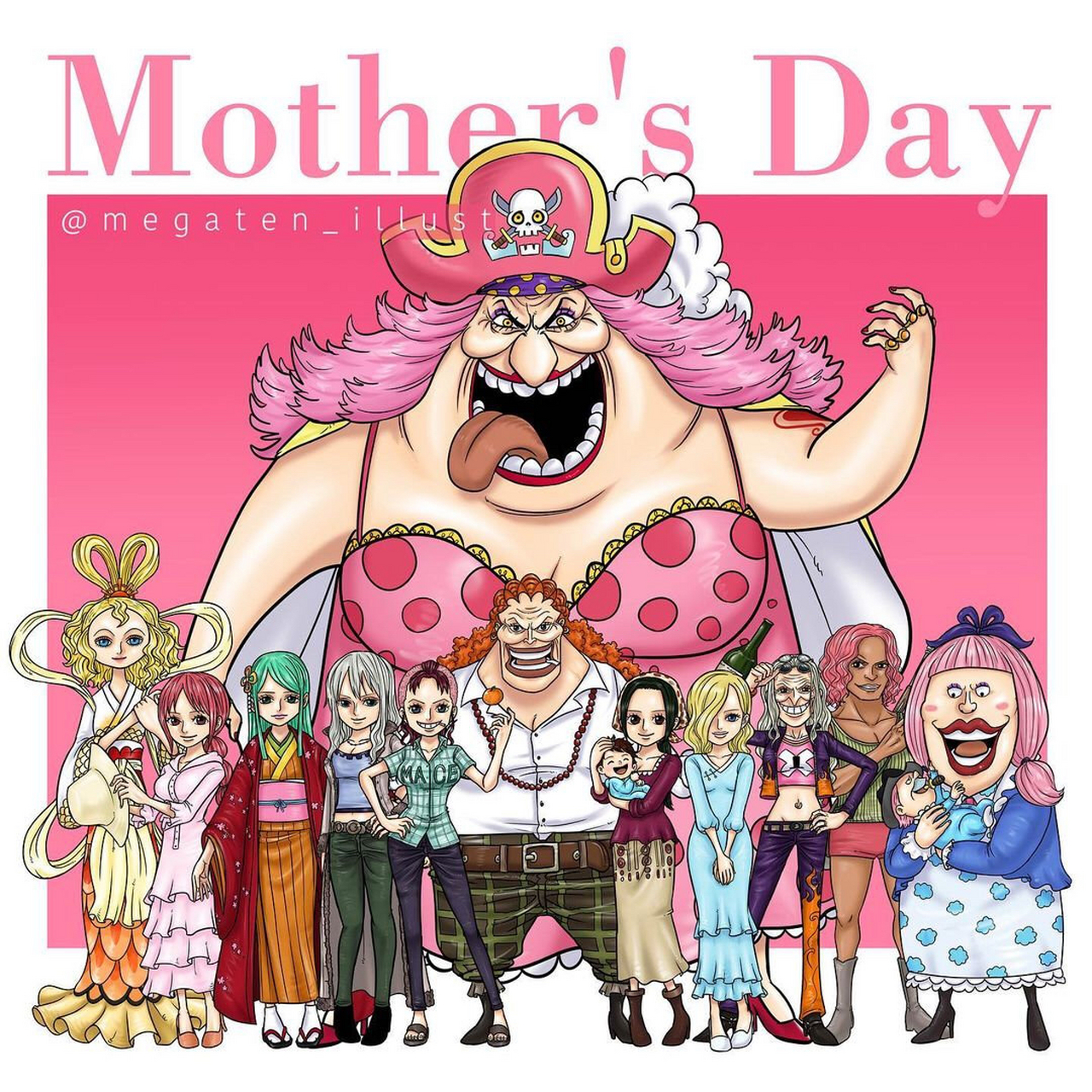 海贼王#里的妈妈,母亲节快乐! 676767
