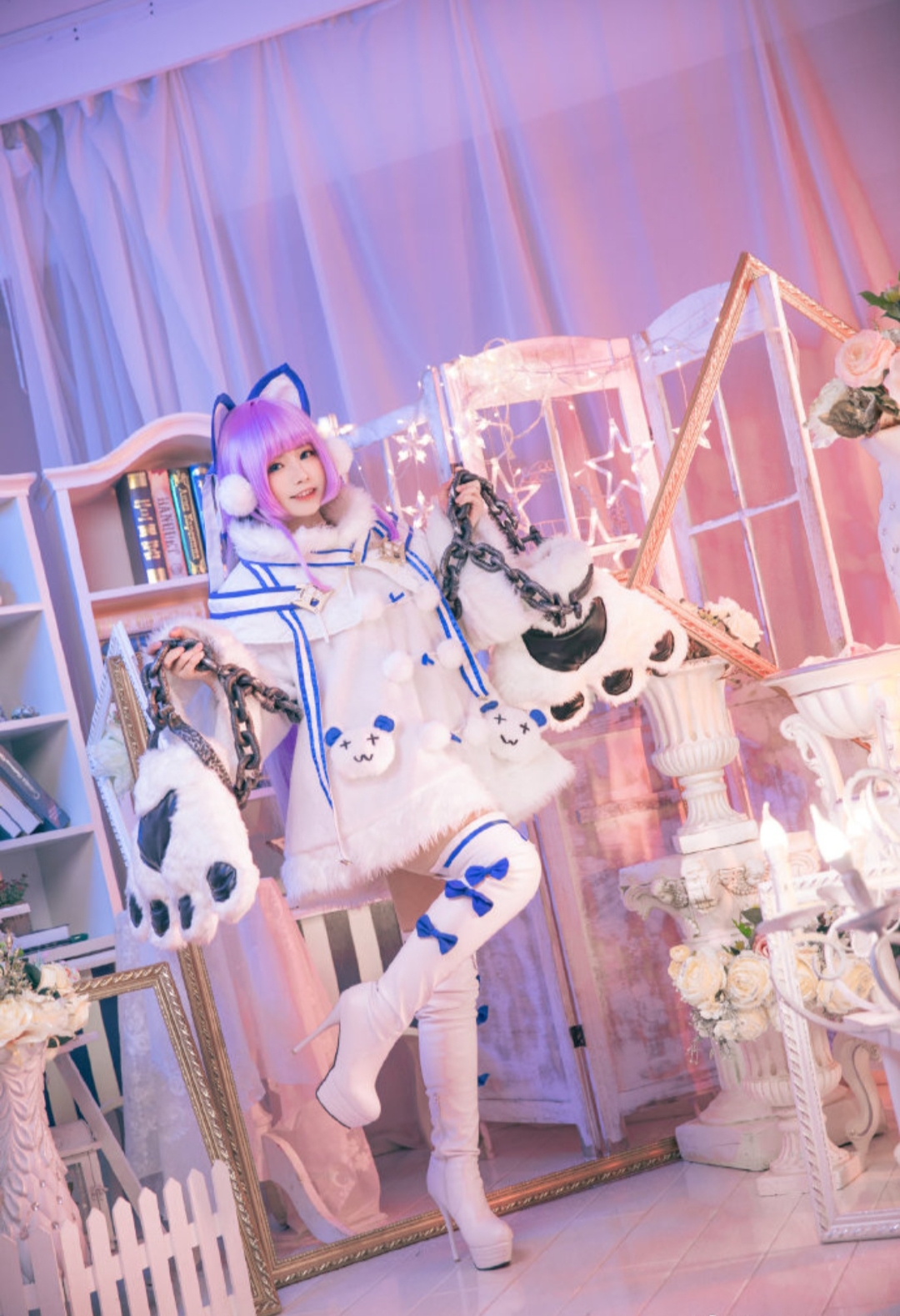 碧蓝航线塔什干cos,太可爱啦,粉粉嫩嫩甜翻我的少女心