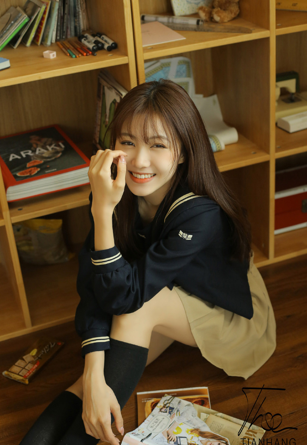 可爱美少女校花生活照写真