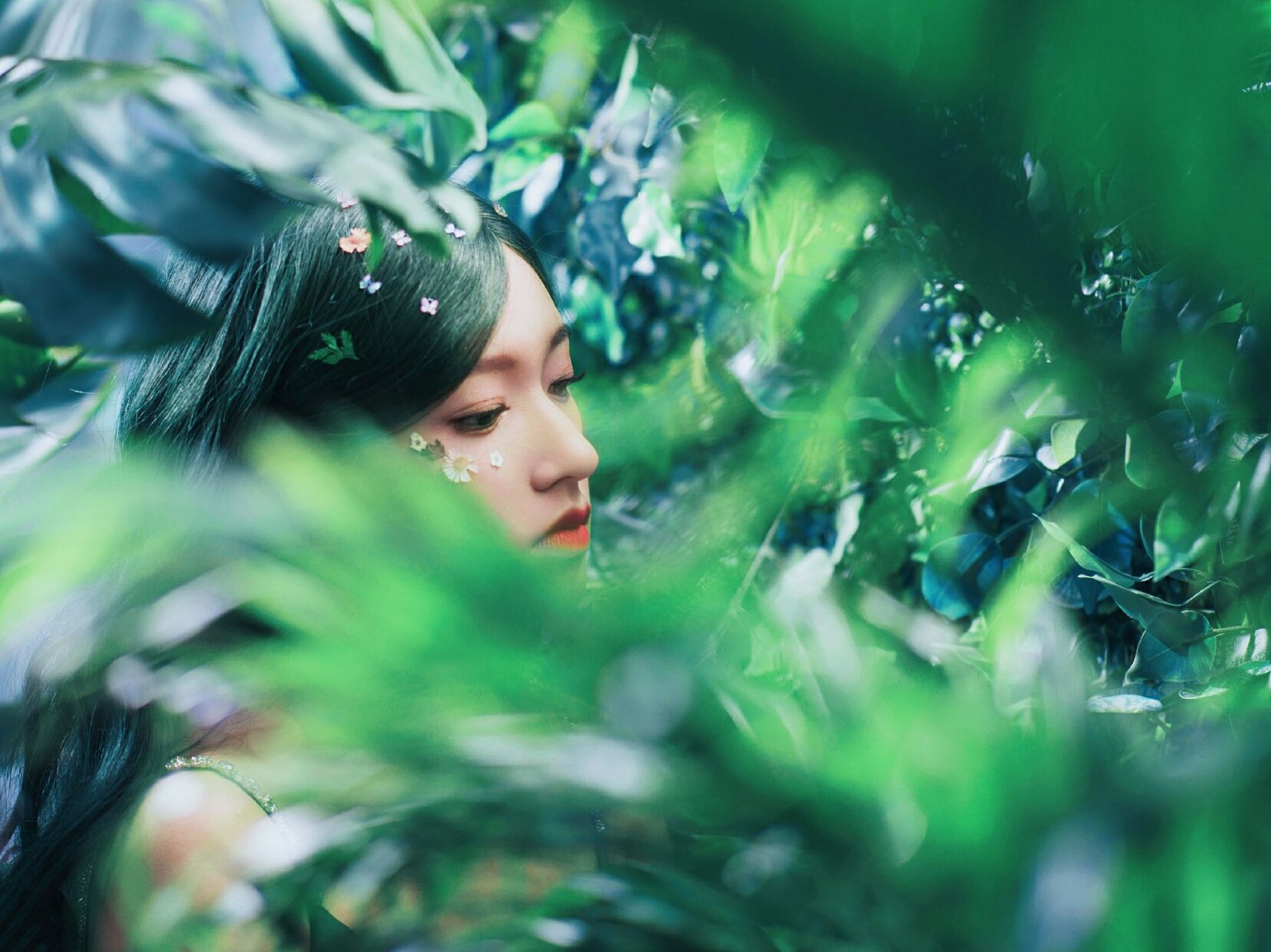 程潇#  程潇绿发造型