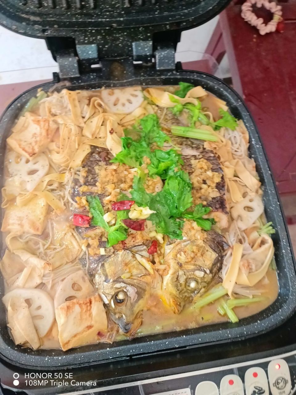 家庭版电饼铛烤鱼