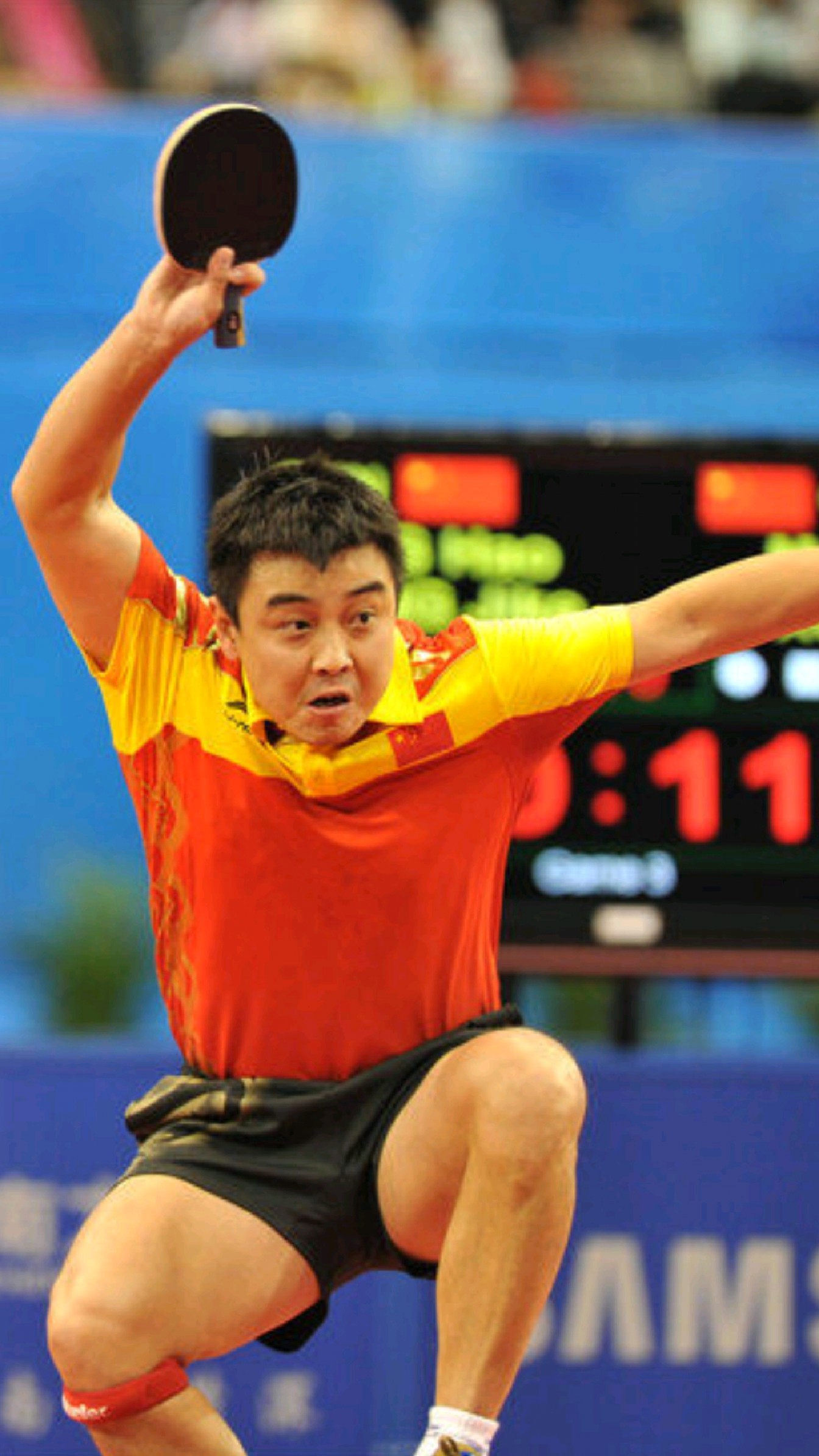 王皓和柳承敏的精彩乒乓球比赛-度小视