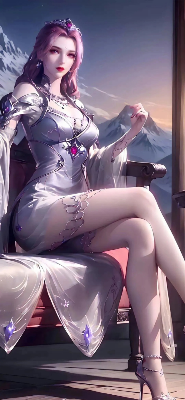 美图分享#教皇比比东～高雅坐姿