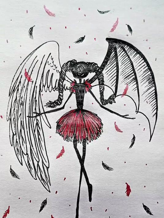 一半天使一半恶魔