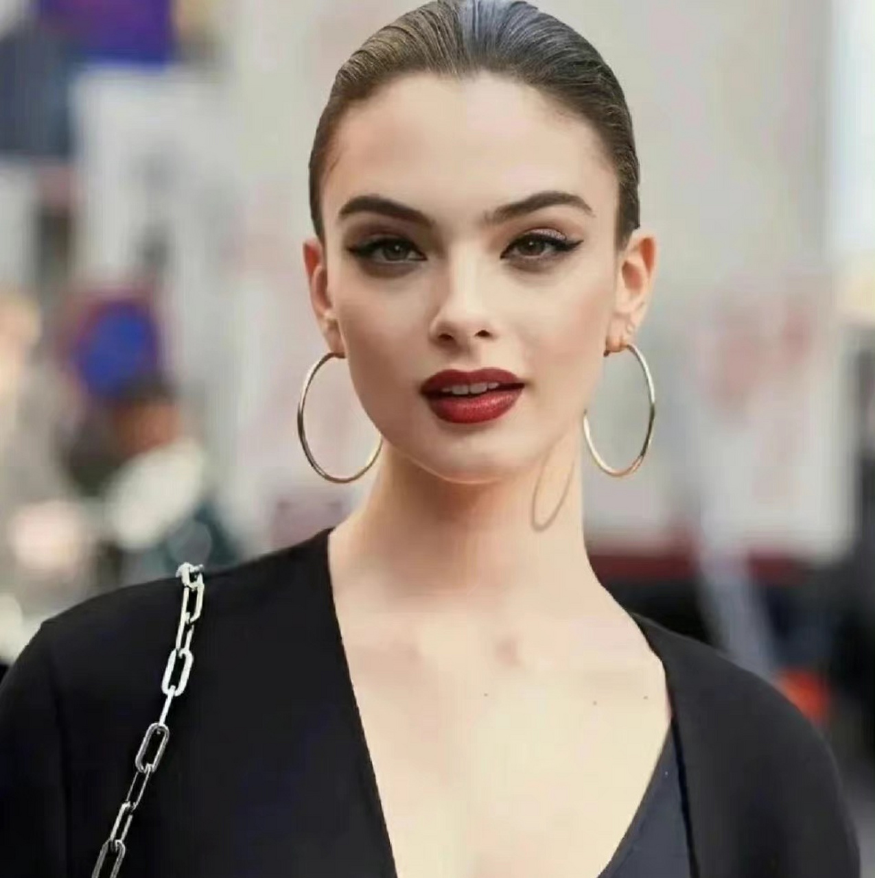 地球秋花莫妮卡贝鲁奇女儿,女儿遗传了美貌,但缺少了些风情.