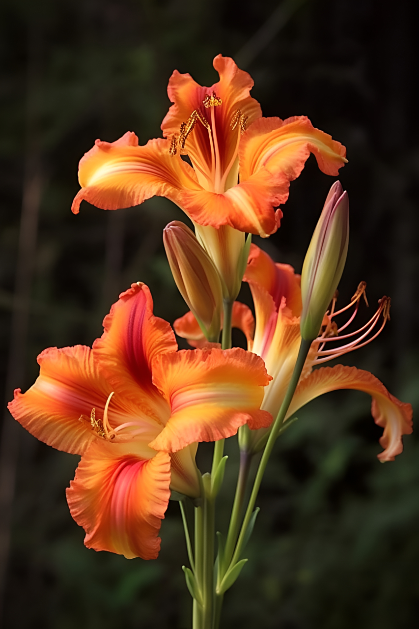 寓意为对母亲的爱和思念.也叫忘忧草,忘却一切不愉快的事情,放下忧愁.