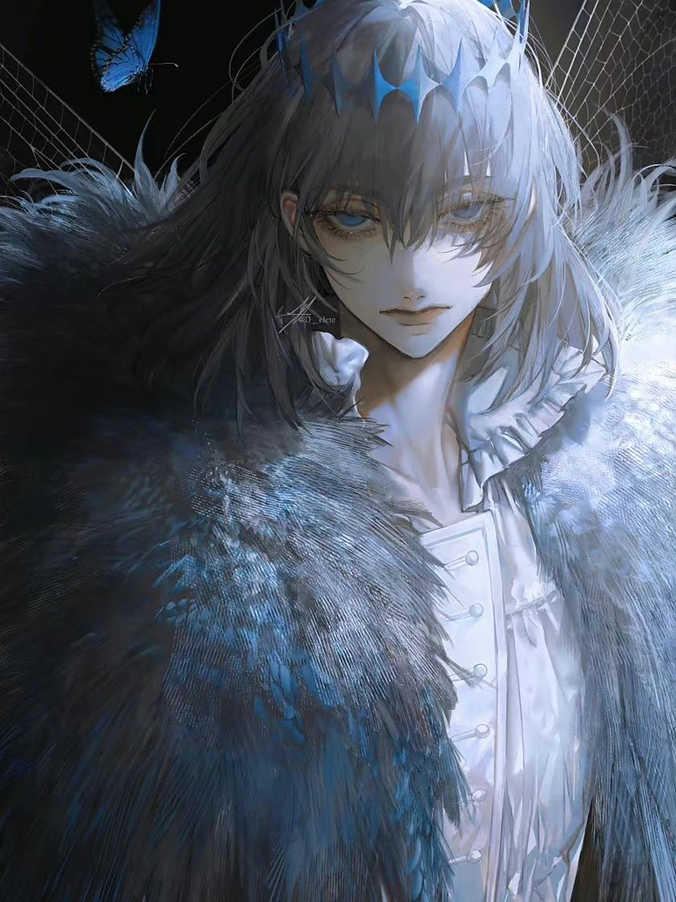 293: 画师au(d__elete)擅长绘制日系美少年,有着浓重的个人色彩,光影