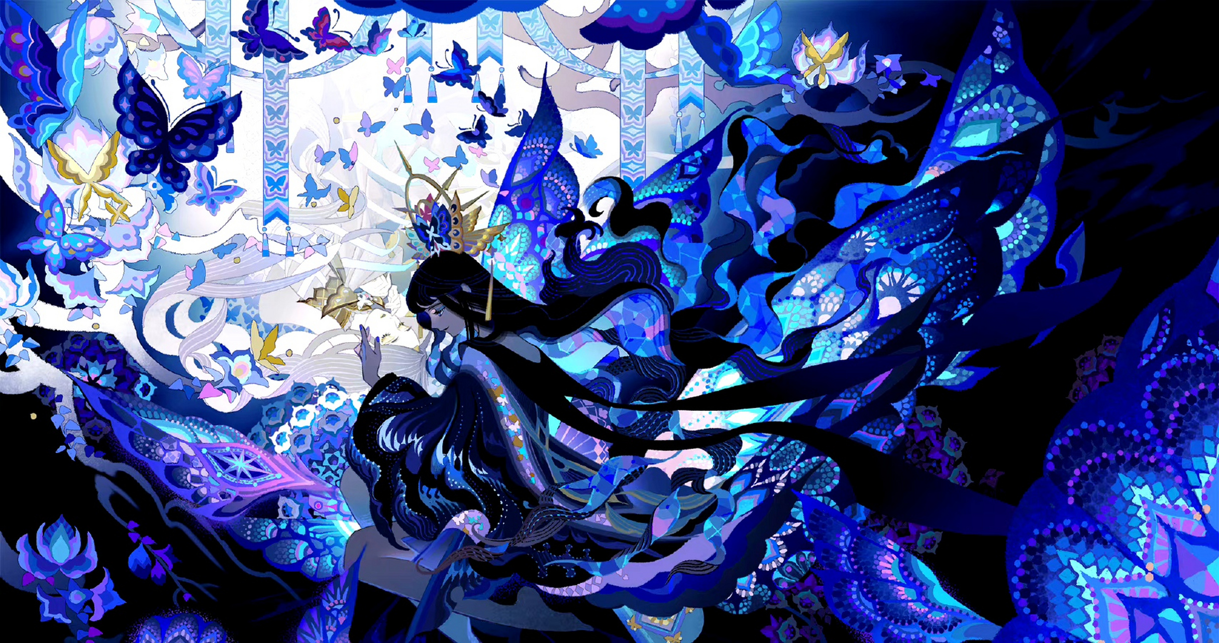 画师sainker场景角色作品欣赏,画风复古而富有创意,充满了壁画的质感.