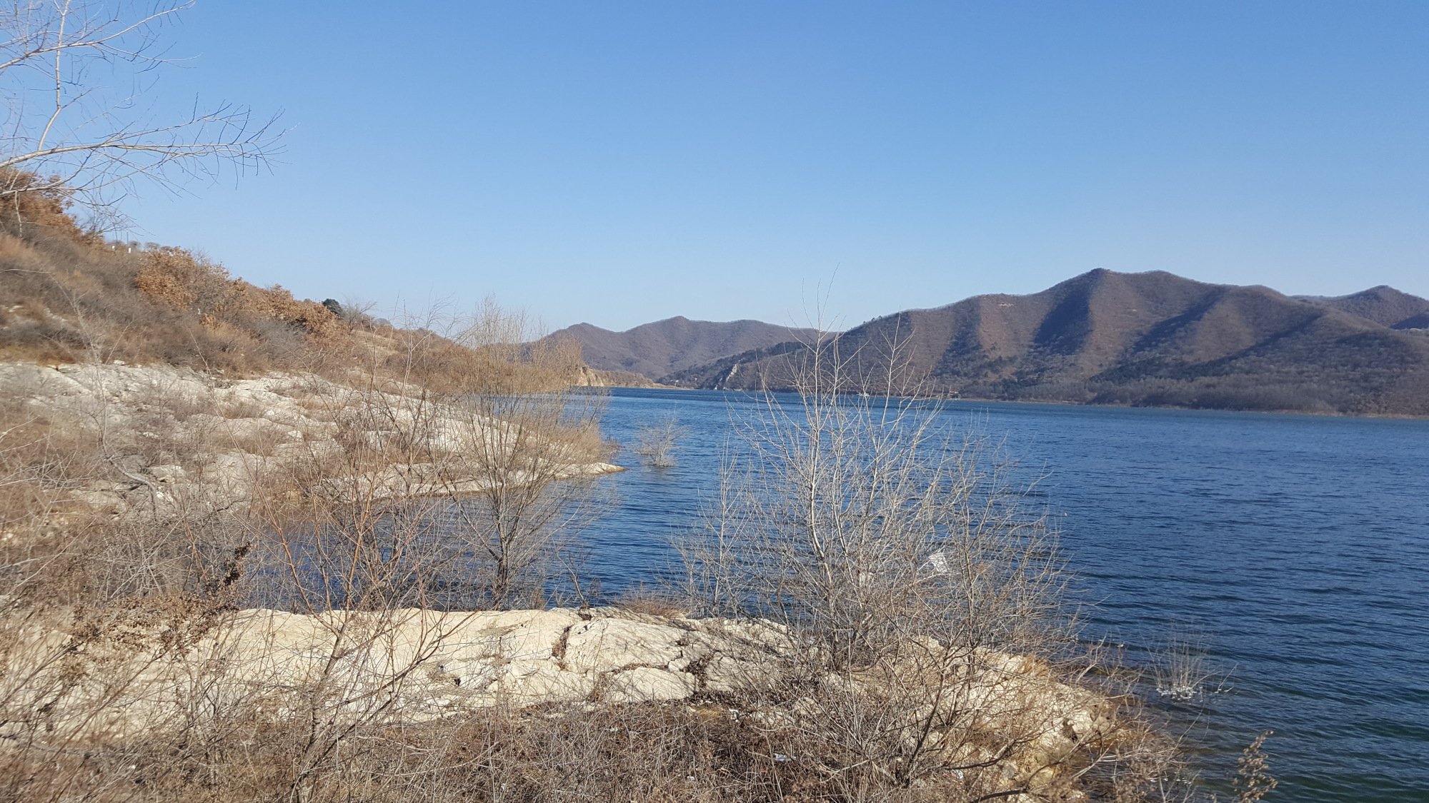 辽阳汤河水库冬季景色