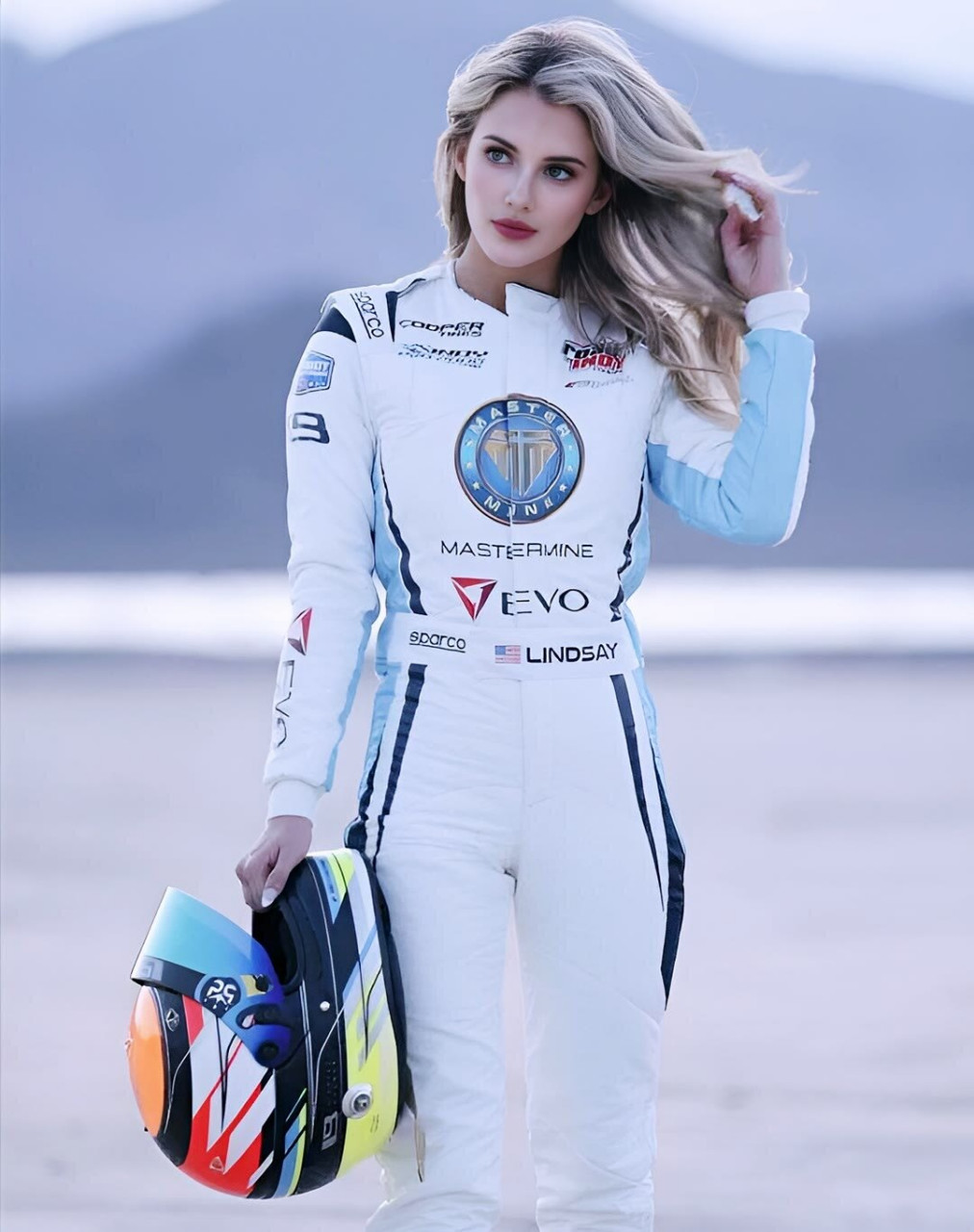 全球最美女赛车手林赛布鲁尔,美貌与智慧并存,令人瞩目.