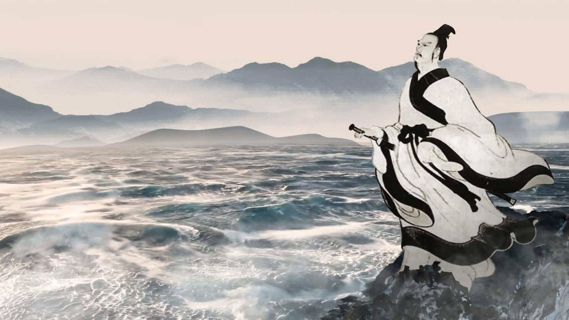 跳江鼻祖,诗人屈原……      历史的汨罗江流淌到如今  却从来没有