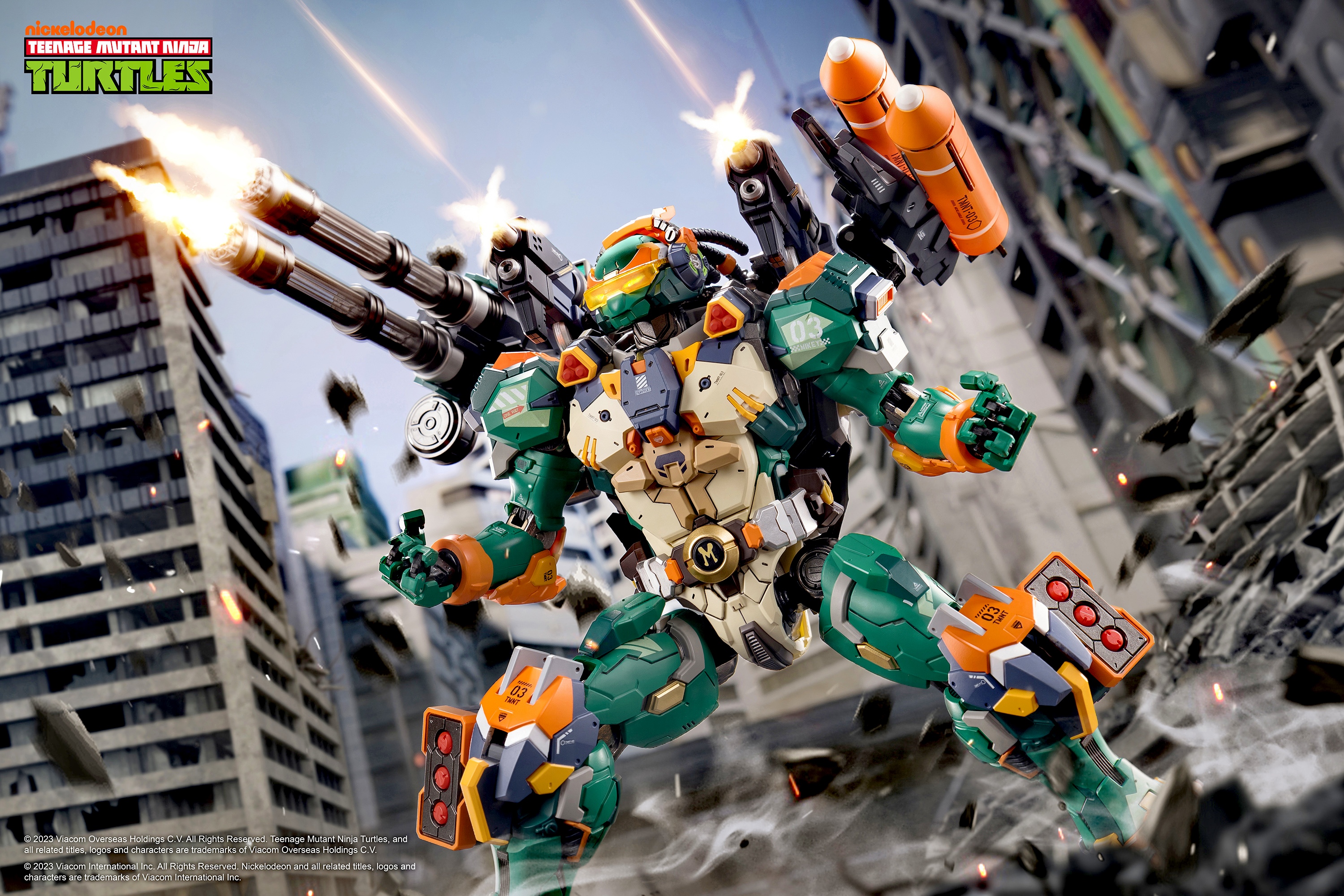 模型欣赏:机甲忍者龟 米开朗基罗