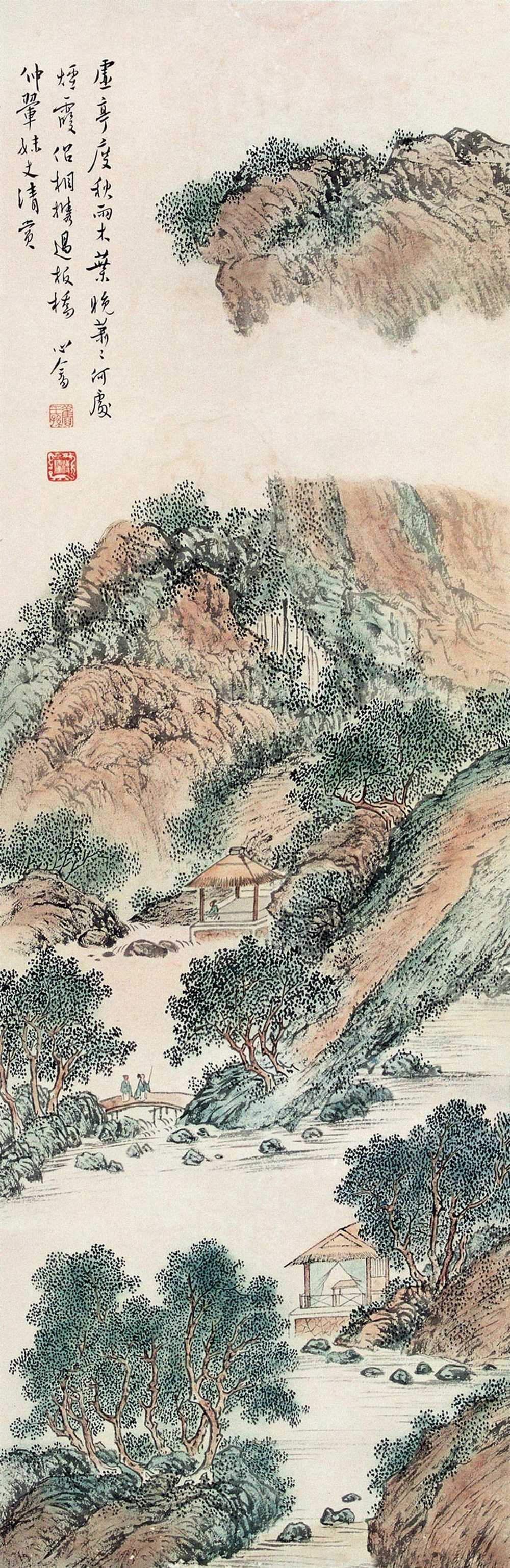 画坛宗师溥心畲山水画作品欣赏