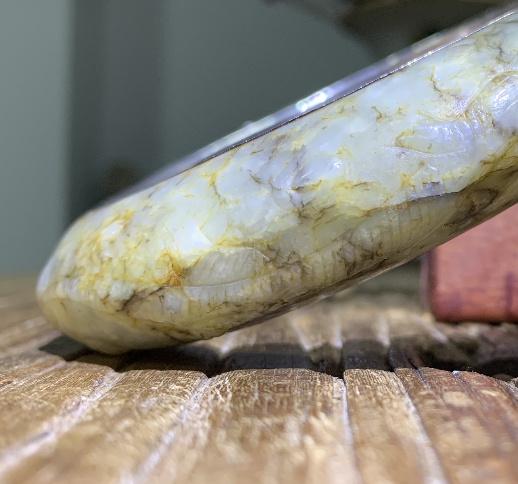 明代和田玉龙镯