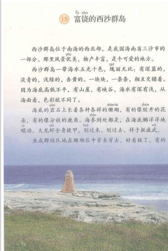 小学语文教资面试《富饶的西沙群岛》教案 逐字稿