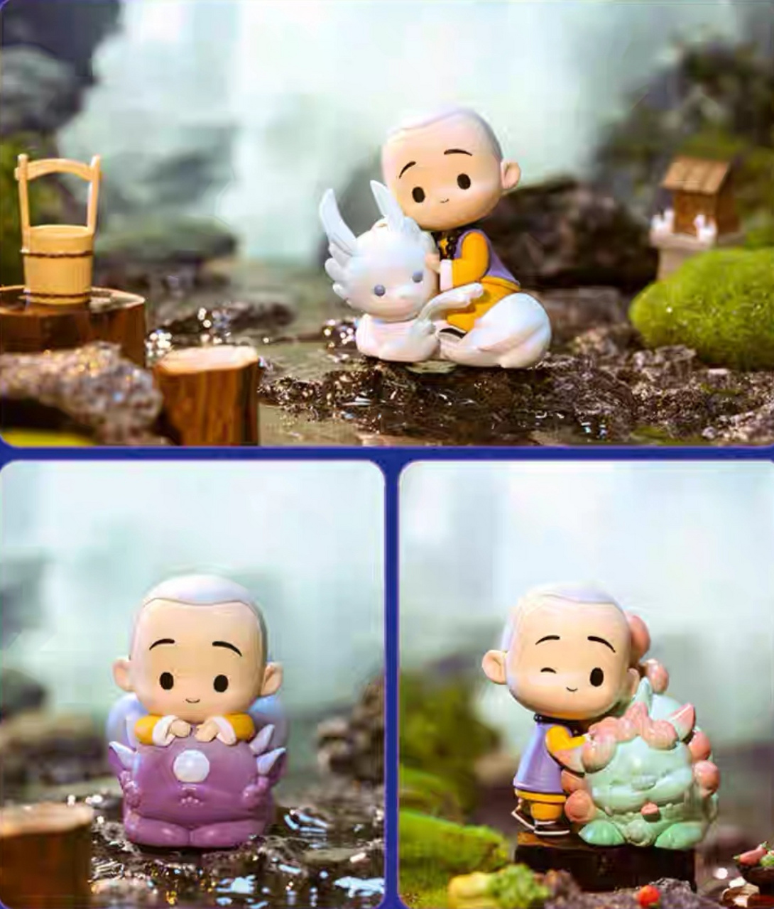 popmart泡泡玛特 一禅小和尚禅寓山海系列手办盲盒玩具创意礼物!