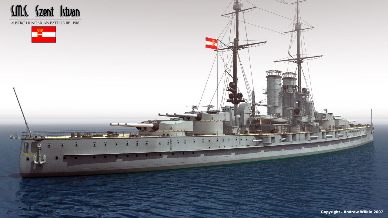 舰船欣赏:奥匈帝国海军 联合力量级战列舰