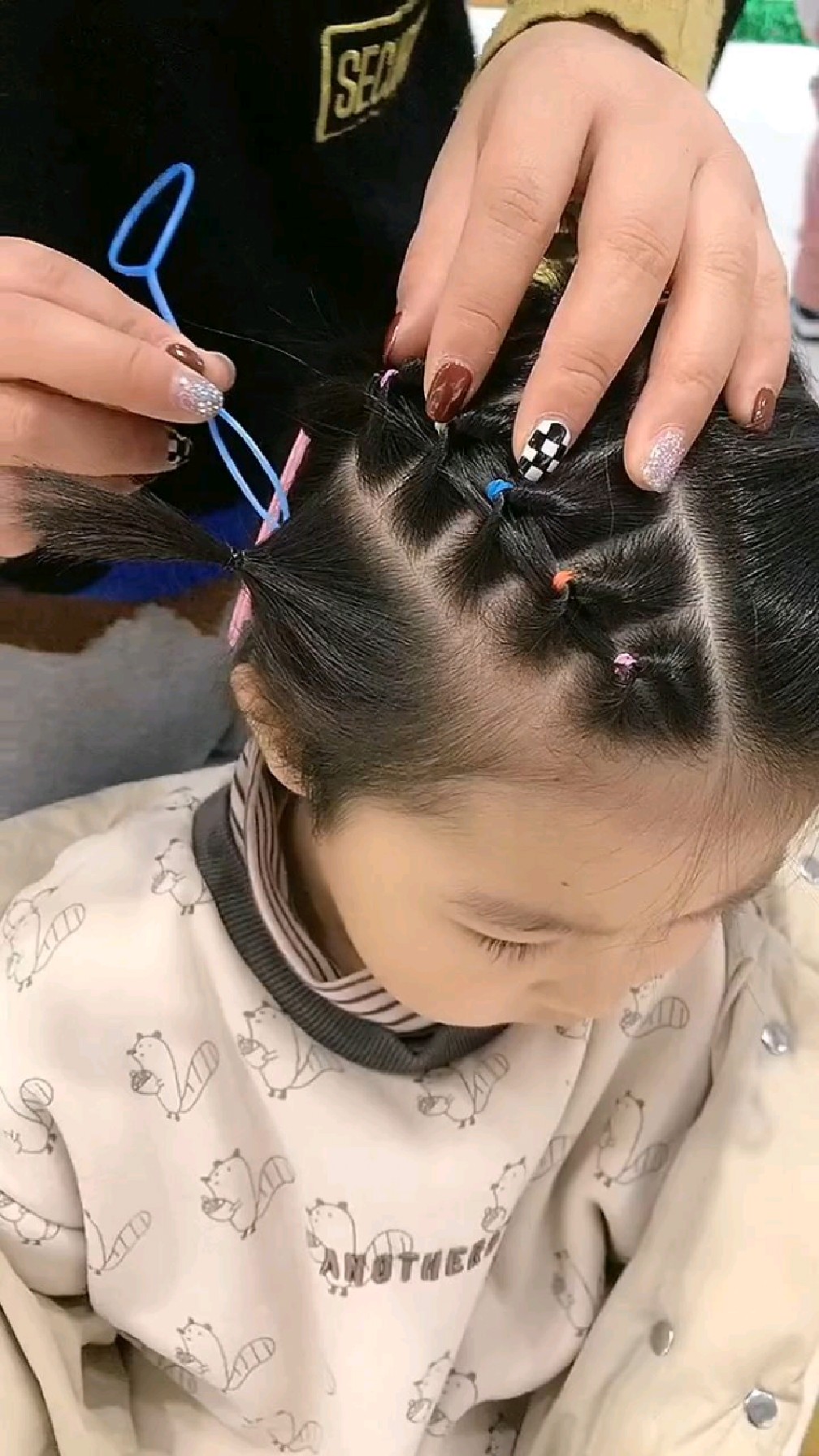 短发也能编辫子#儿童日常发型