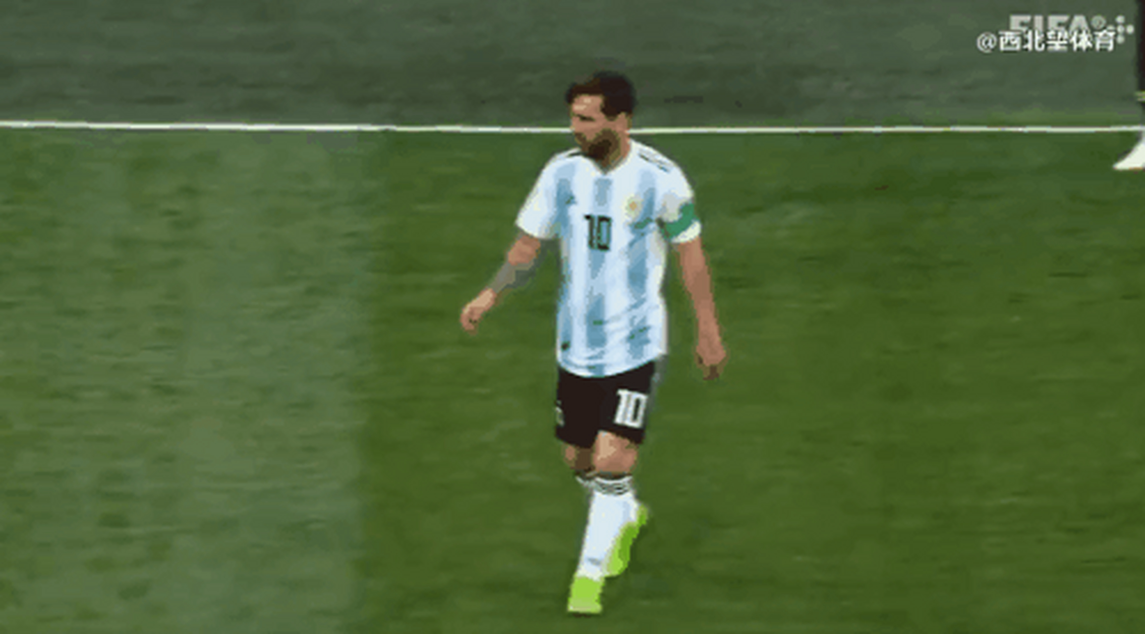 梅西这次进球有多牛90?  从接球到进球,全程只接触3次球!#足球