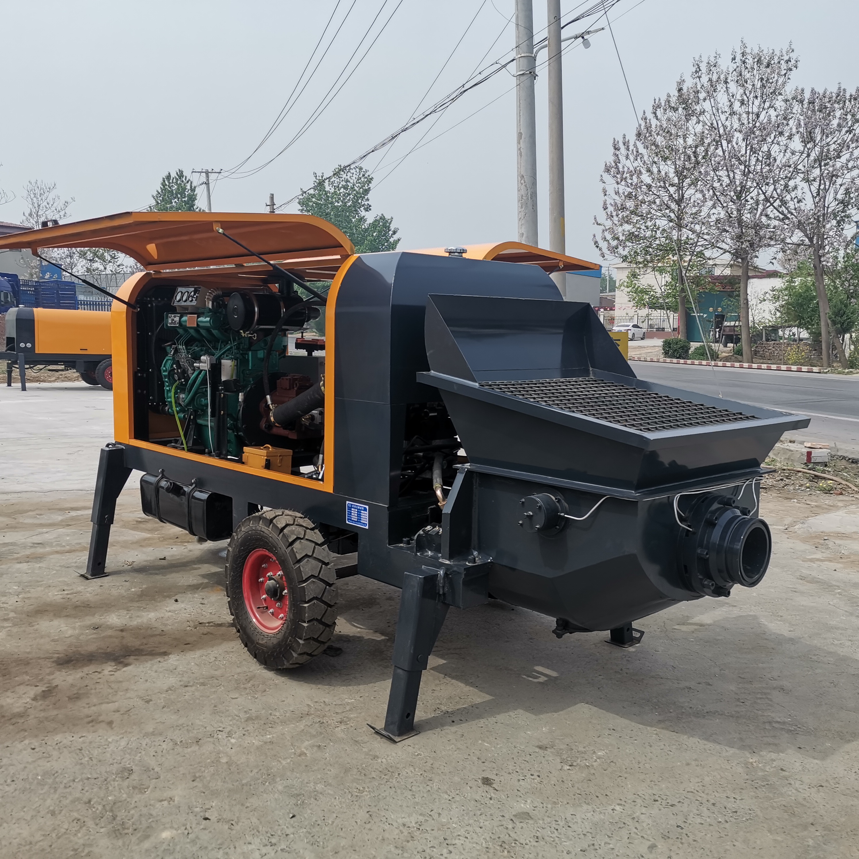 50混凝土泵,柴油50输送混凝土泵车