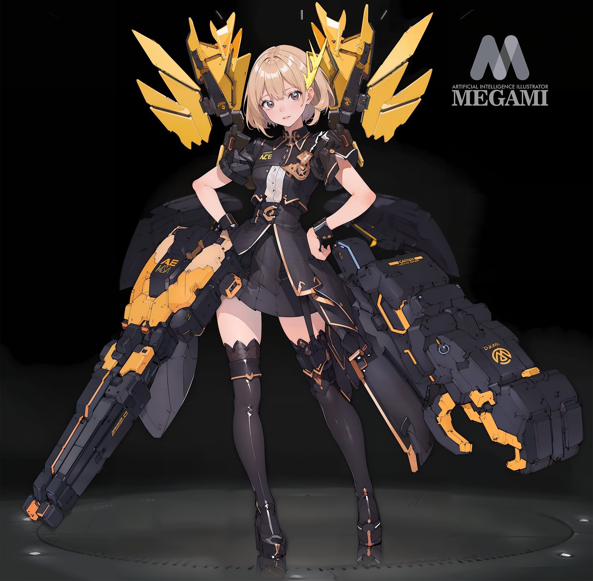 画师decal design 少女与机甲角色概念设计欣赏