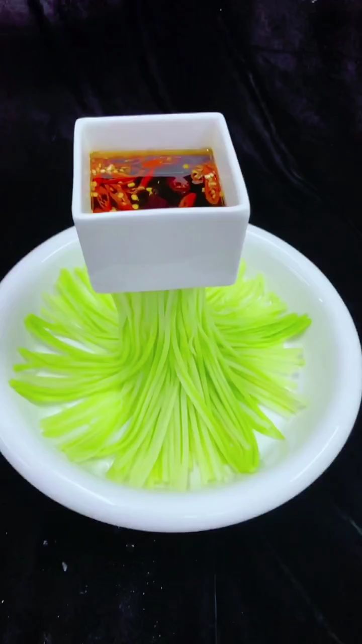 凉拌菜#捞汁芥兰丝