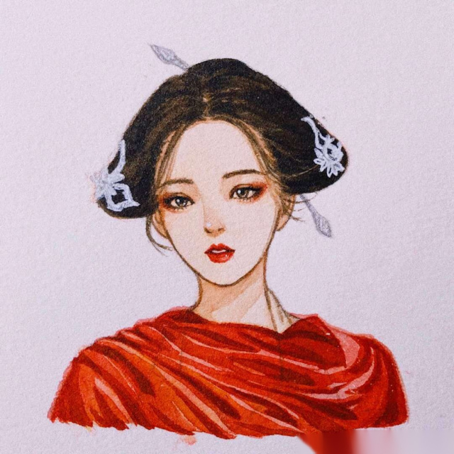 红衣陈芊芊动漫女生高清头像