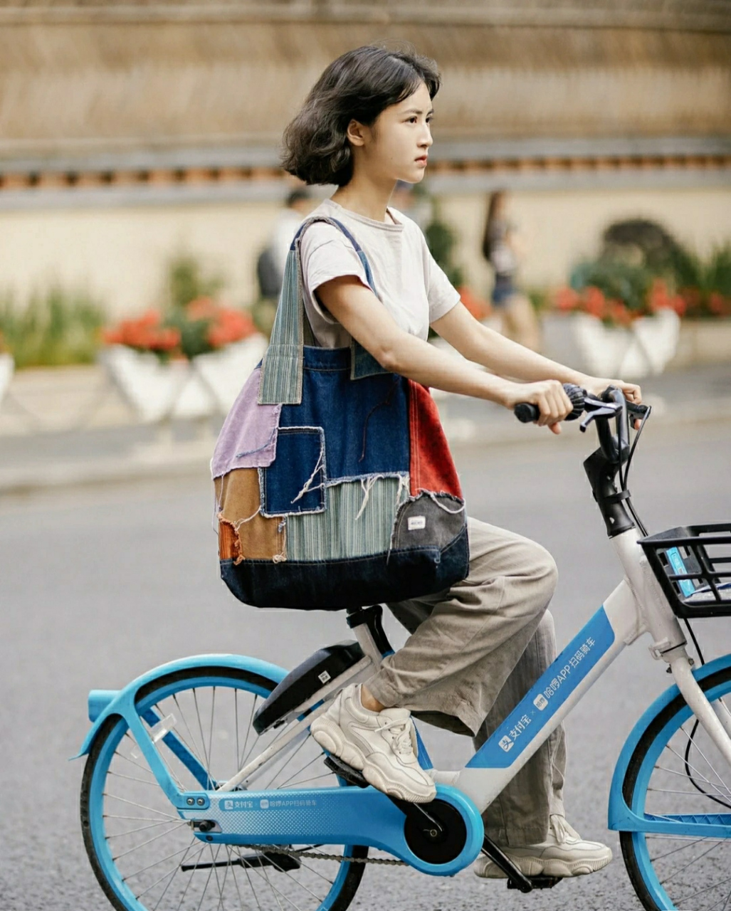 上海街拍——帆布包