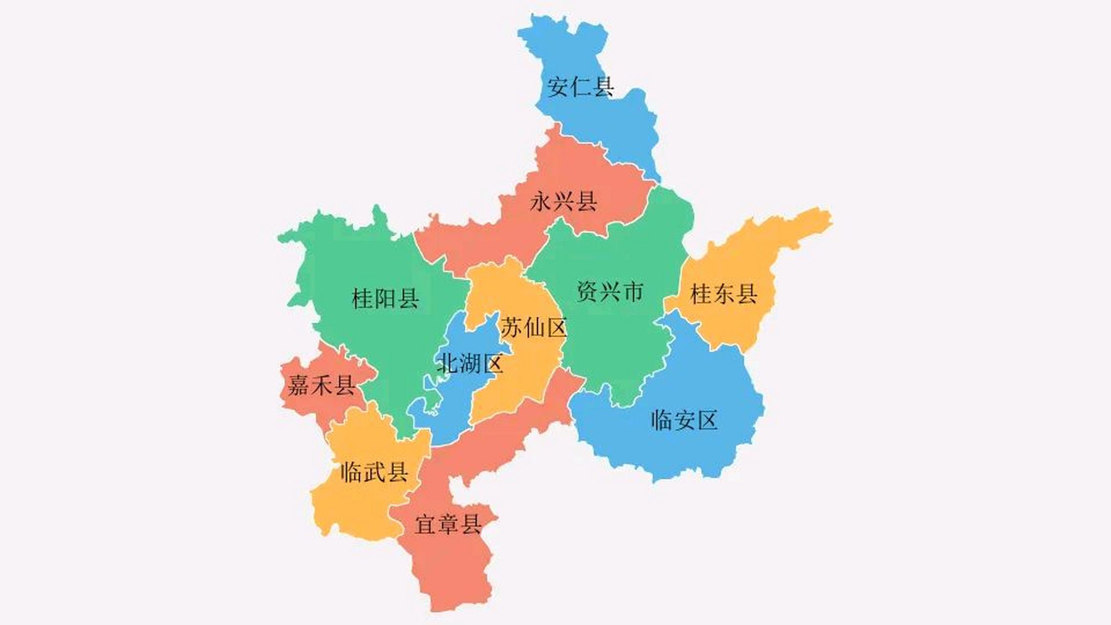 根据2023年1-4月湖南省郴州市各区县地方财政收入分别为:北湖区39.