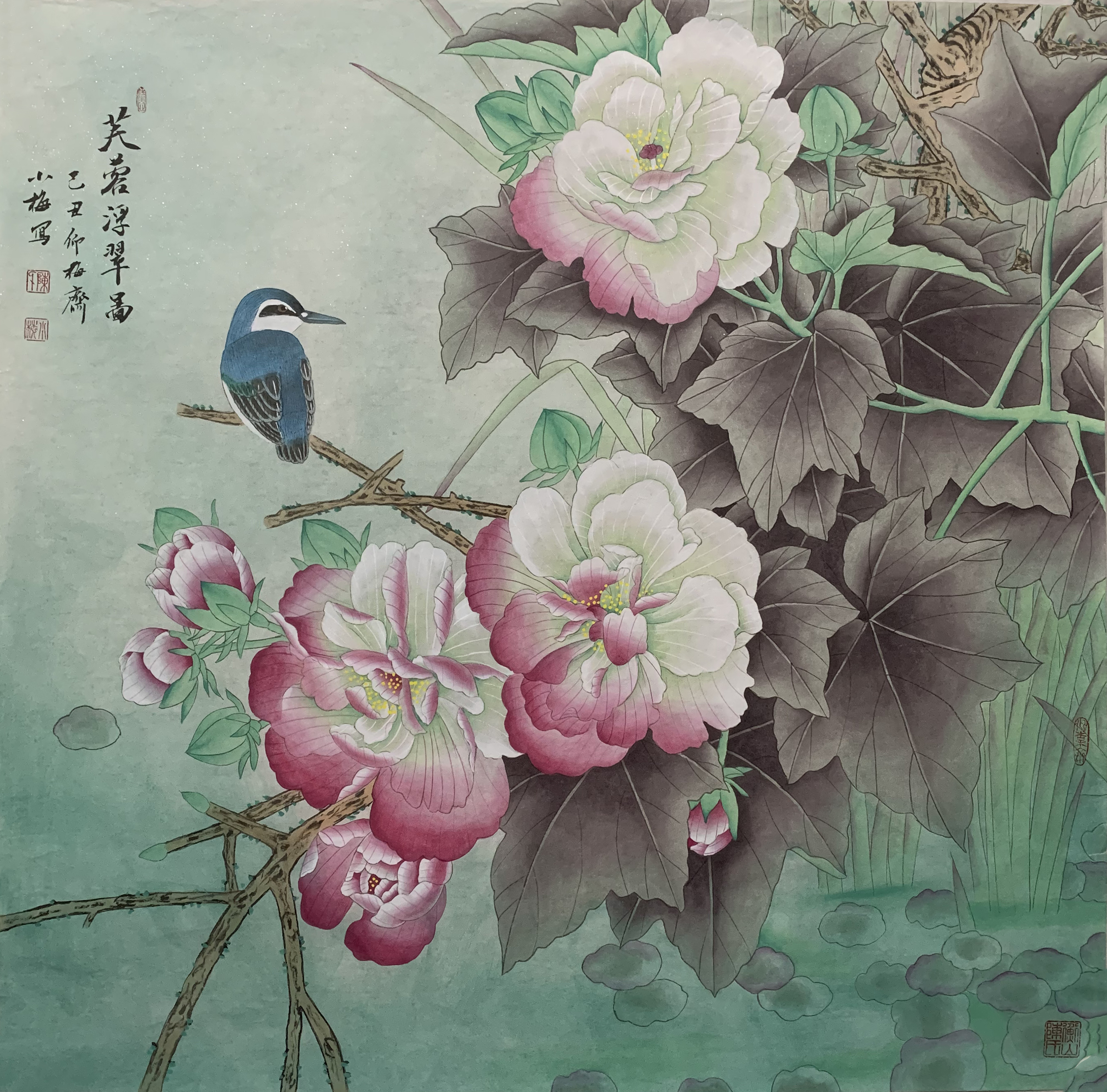 陈长智山水画,公进人物画,付厚党花鸟画作品集