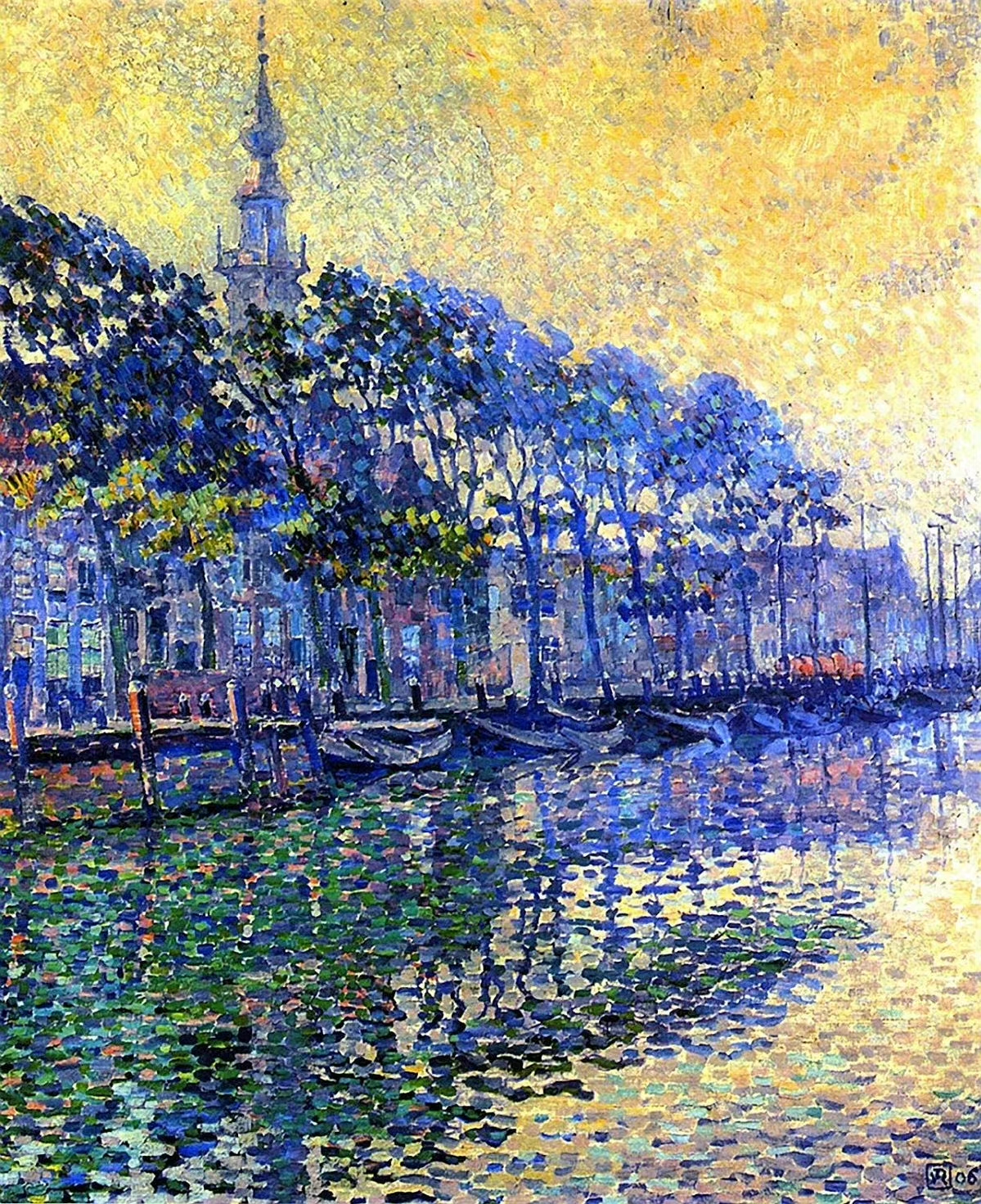 比利时点彩画派 theo van rysselberghe 风光绘画