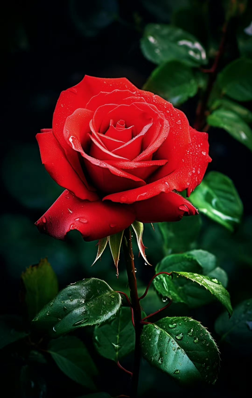 红玫瑰,漂亮吧!