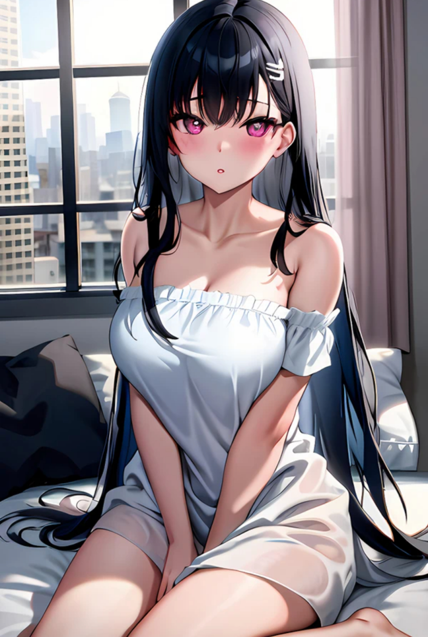 二次元#  害羞的小姑娘