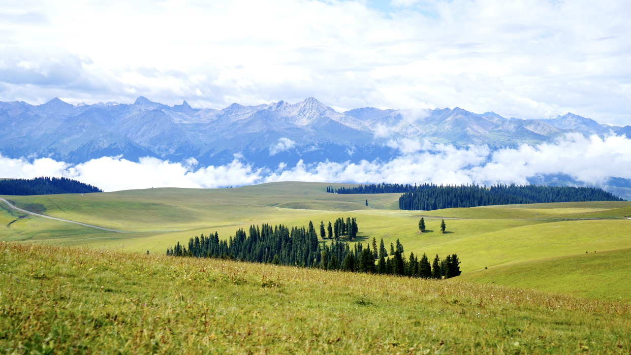 60后女生的喀拉峻草原徒步