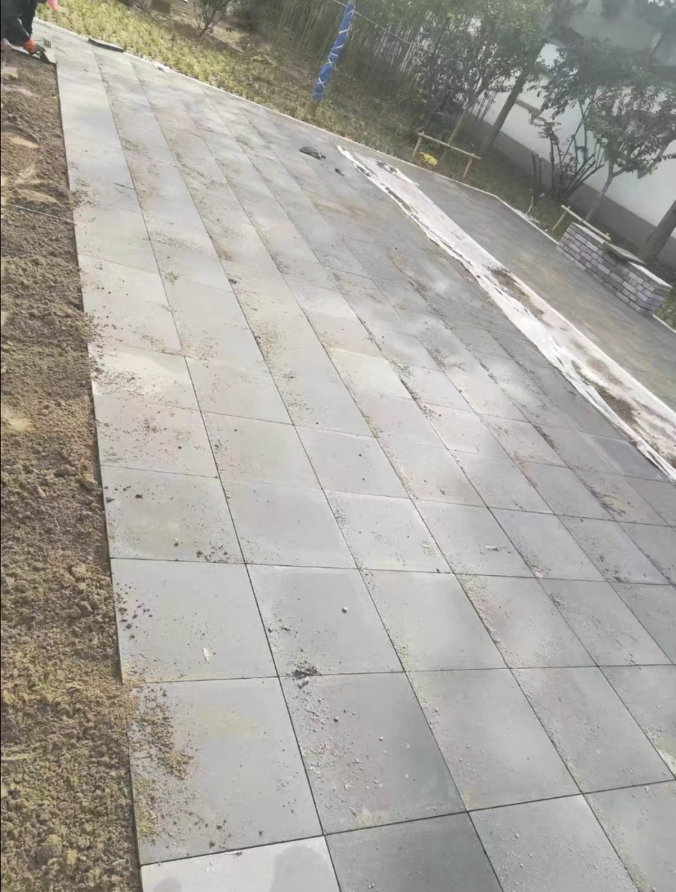 唐莲地砖,花纹铺地青砖,防滑复古花型方砖仿古地面小青砖