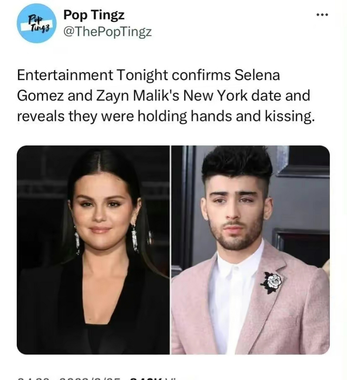 赛琳娜selena与美渣约会,男方与超模gigi hadid相恋7年育有一女.