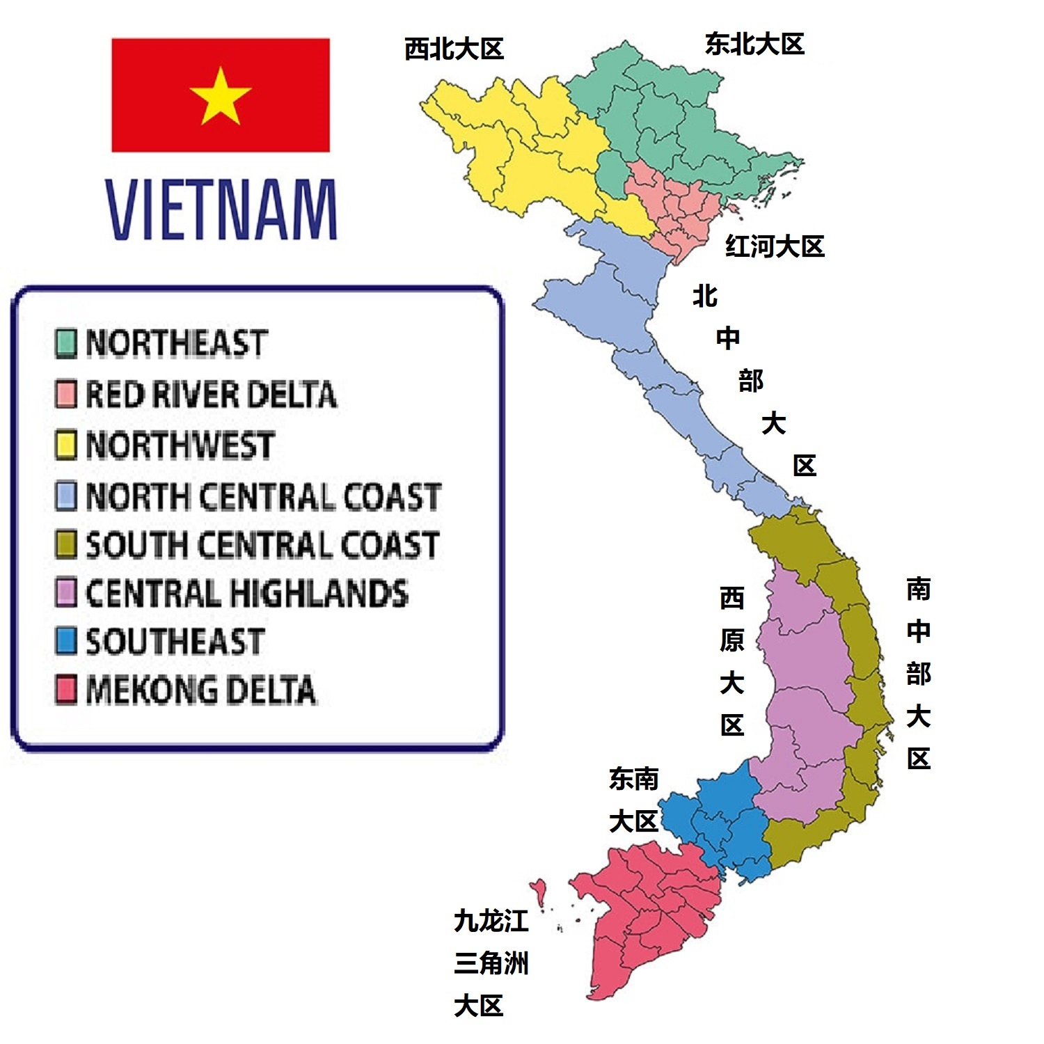 东北三省的人口9851万人,少于越南的人口,越南有8大区,63个省